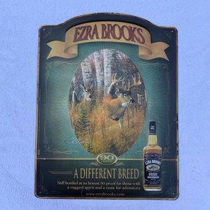 Metal Stamped Liquor Sign